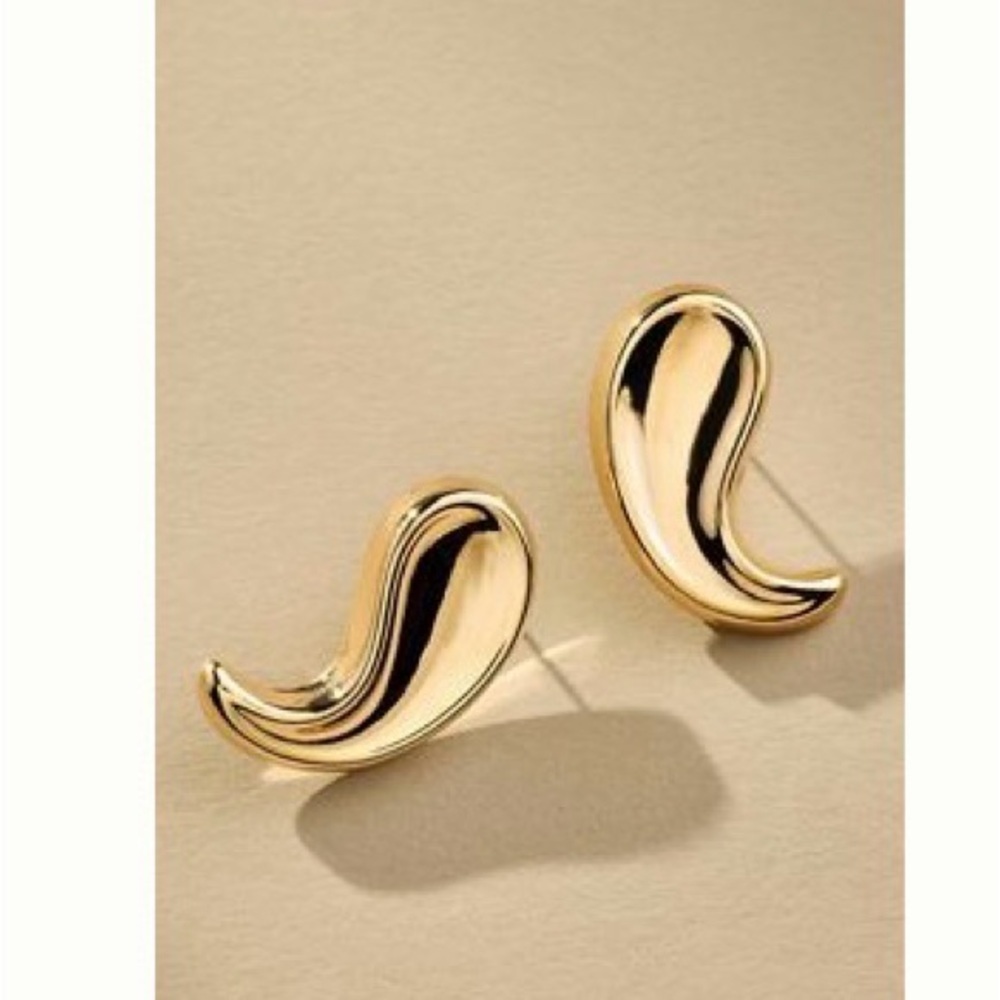 Anthropologie Petra Flattened Drop Earrings. NWT